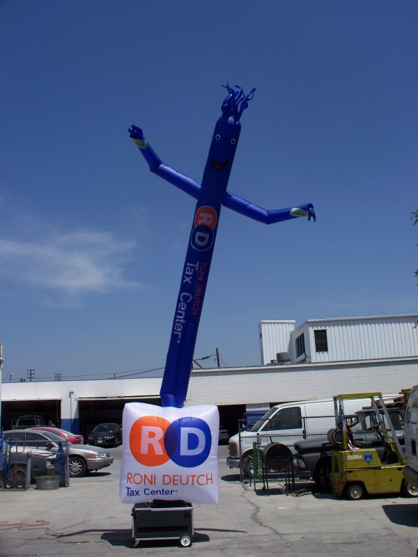 Roni Deutch 20' Skydancer Airpuppet with Hybrid Logo Box dancing inflatable RDTC